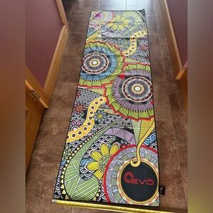 Yoga mat cover by EVO.  New Unused super soft geometric print